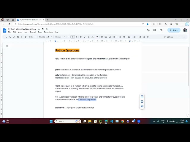 Python # 0012 # Difference between return, yield and yield from.