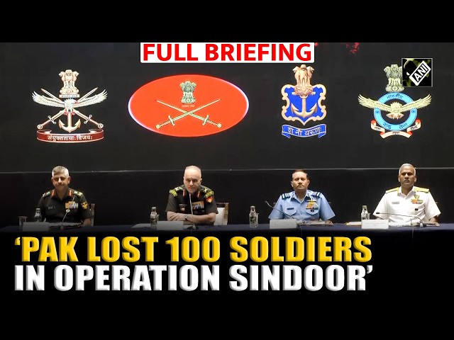 ‘Pakistan lost 100 soldiers in Operation Sindoor…’ India Army, IAF, Indian Navy hold Joint Briefing