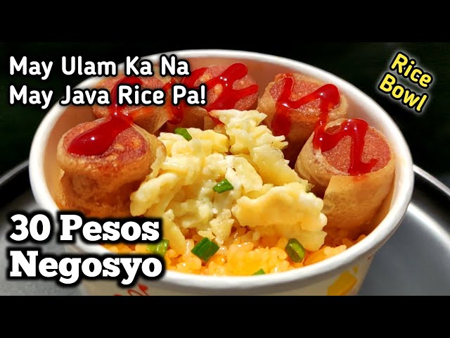 30 Pesos Rice Bowl Negosyo Java Rice Ang Kanin Nito