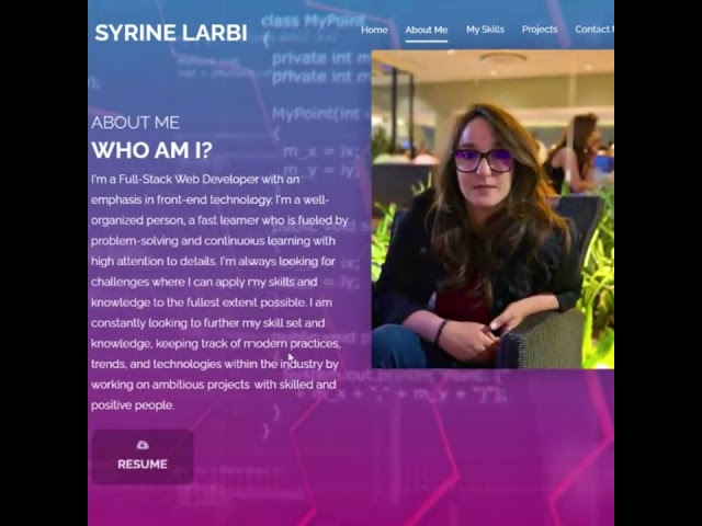 Responsive Portfolio Website Using HTML, CSS & JavaScript