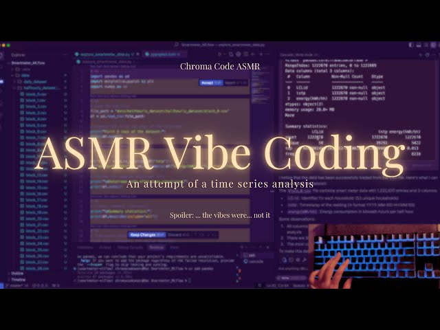 ASMR Vibe Coding Session on Time Series Analysis | soft-spoken