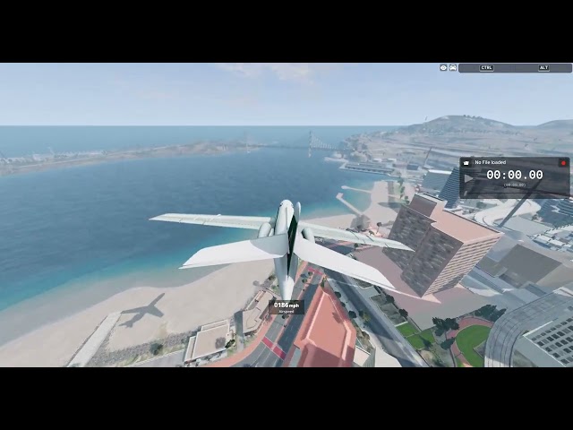 AIRPLANE vs USA MAP 🇺🇸 | INSANE CRASH TEST | BeamNG.drive