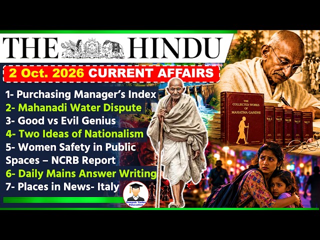 The Hindu Newspaper Analysis Today | 2 October 2026 | Current Affairs | Editorial Analysis | UPSC
