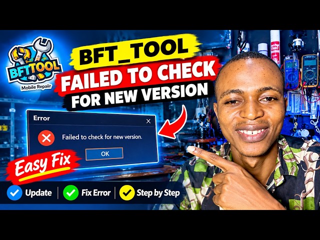 BFT Tool Error? Failed to Check for New Version | SOLVED