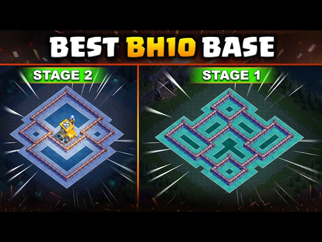 BEST Builder Hall 10 Base 2026 | 99% Players Can’t 3 Star This BH10 Base!