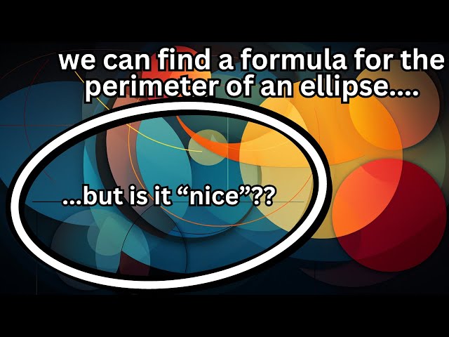 a formula for the "circumference" of an ellipse.