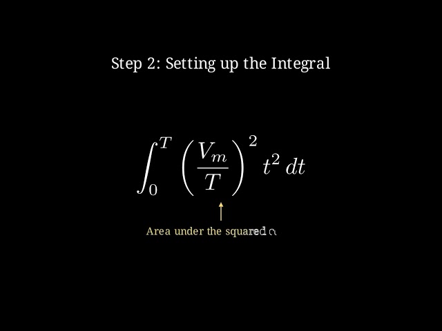 RMS Value Derivation for a Full-Wave Rectified Triangular AC Wave | Vision Solve