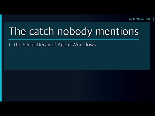 The Silent Decay of AI Agents: The Risk Behind the Headlines