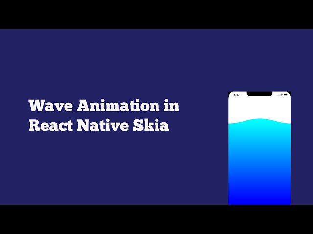 Wave animation with React native skia
