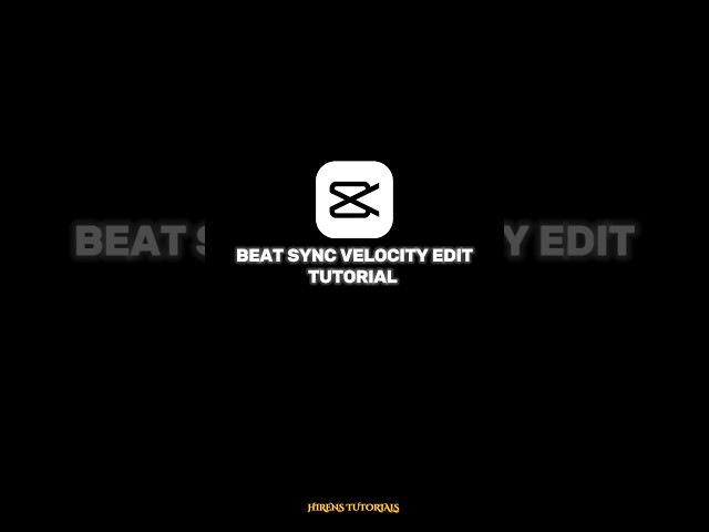 Beat sync velocity edit tutorial in capcut 💎