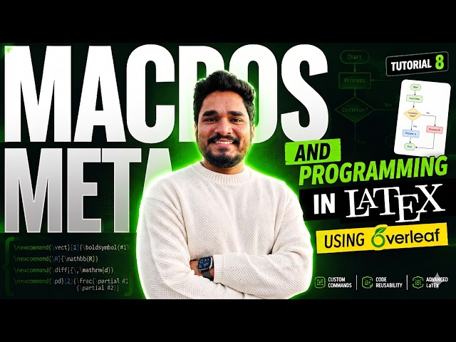 Macros and Meta Programming in LaTeX using Overleaf | Tutorial 8