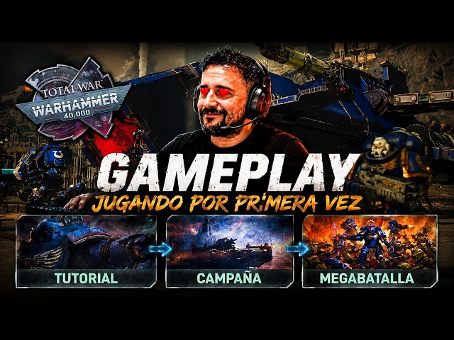 TOTAL WAR: WARHAMMER 40K 🔥 MY FIRST GAMEPLAY! 🔥 SPACE MARINES: Tutorial, Campaign, and MEGABattle