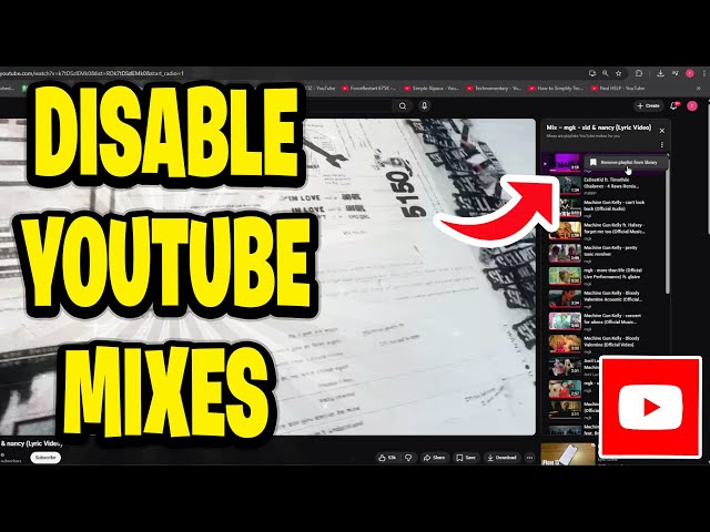 How To Disable Youtube Mixes