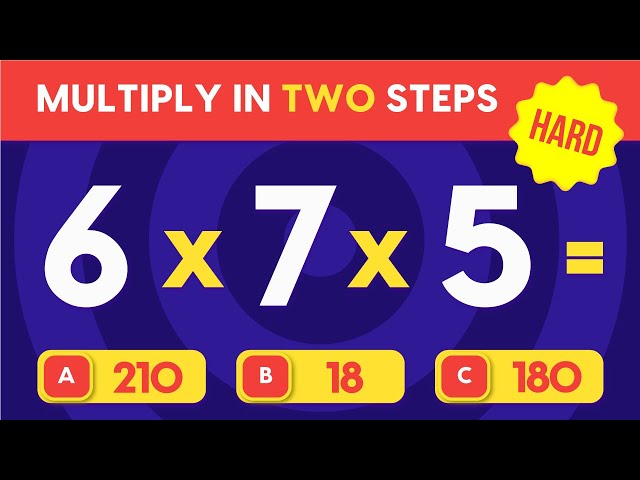 Hard Multiplication Problems | Math Quiz Hard | Can You Solve ALL?