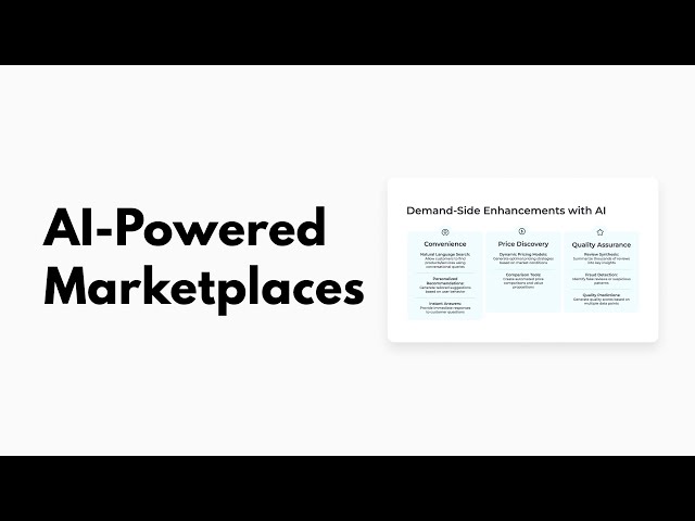AI Fundamentals For Starting A Marketplace Workshop
