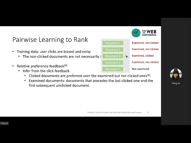 PairRank:  Online Pairwise Learning to Rank by Divide-and-Conquer