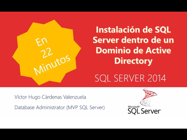 Installing SQL Server 2014 within Active Directory