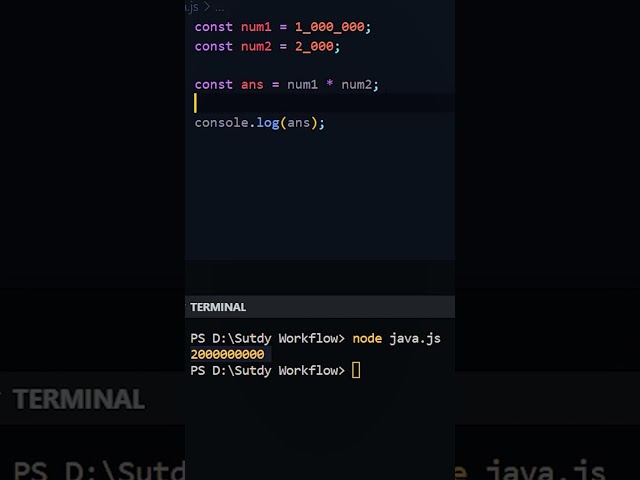 Javascript Integer Number Method ? #short #shorts #shortsfeed #programming #technology #computer