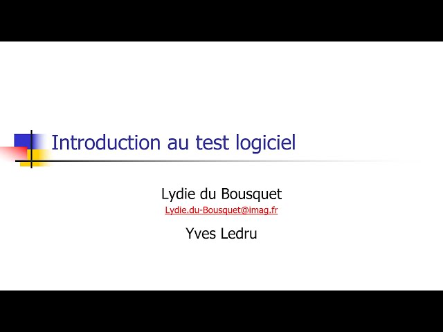introduction au test logiciel