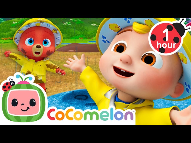 Rain Rain Fun Day 🌧️ CoComelon Animal Time Nursery Rhymes and Kids Songs | After School Club