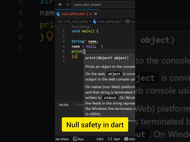 Null Safety in #dart #flutter
