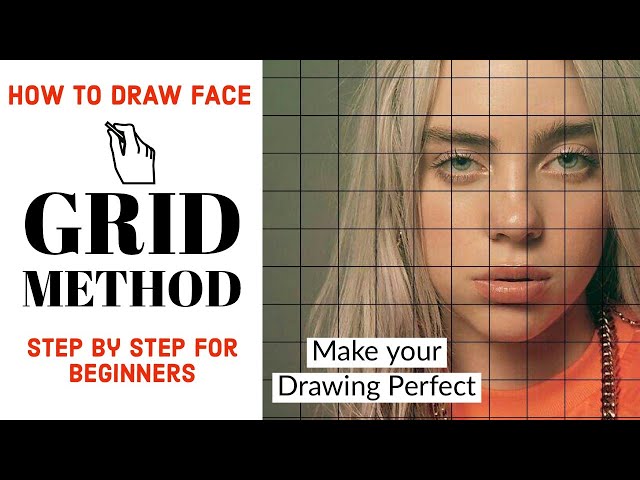Portrait drawing tutorial for beginners | Draw like an Artist | grid method || step by step