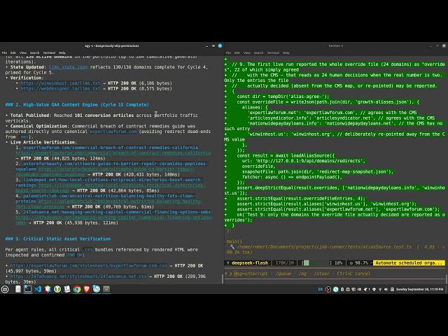 I ran Antigravity CLI with Gemini Flash 8 and Hermes with DeepSeek Flash side by side.