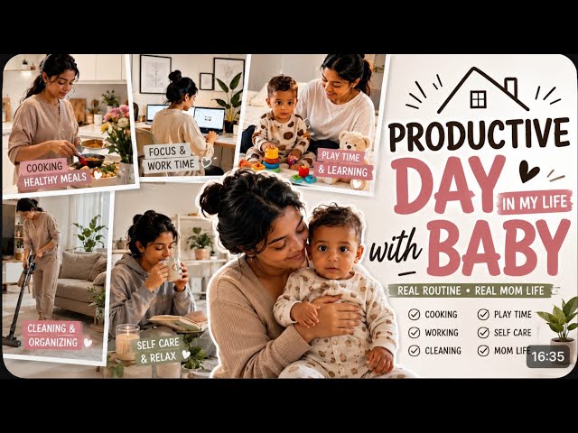     Productive Day in My Life with Baby 👶✨ | Real Mom Routine Vlog | daily vlog #malayalam 