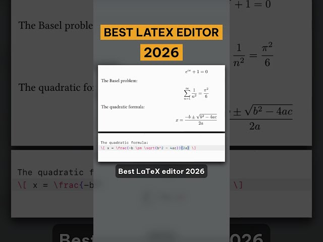 The best LateX editor 2026 #getappscafe #macapps