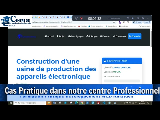 DEVELOPPEMENT WEB FULL STACK: CAS PRATIQUE FORMATION PROFESSIONNELLE PRATIQUE