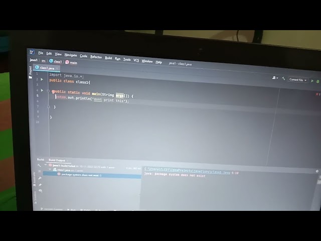 How to solve package system does not exit java...tamil