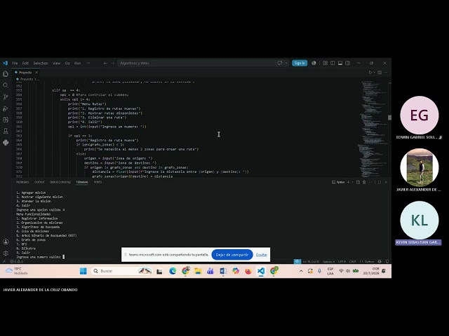 Explicación codigo de programación de un dron en python 