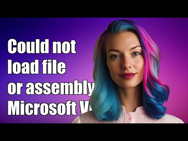 Could not load file or assembly 'Microsoft.VisualStudio.VC.Interfaces