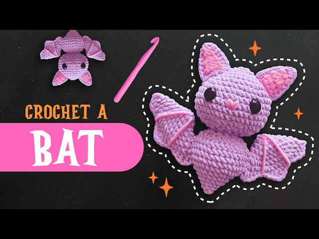 🦇spooky bat crochet tutorial 🧶 | beginners friendly | US terms | Lala Crochet Boutique