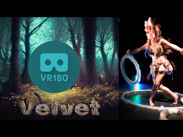 Adorable Bubbles is a magical floof fairy bringing her hoops to The Velvet Lounge in VR 3D Video