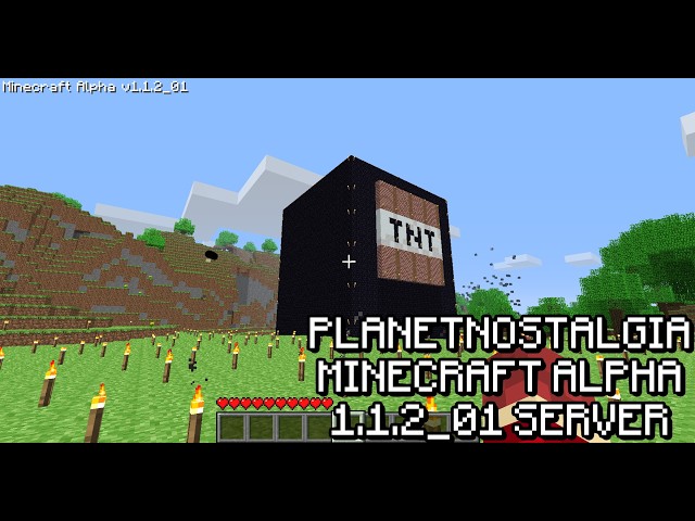 Minecraft Alpha 1.1.2_01 Server - TNT Run Plugin Demo [PlanetNostalgia]