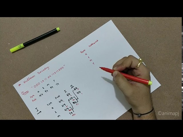 Huffman Decoding | Compression Technique | Example | [Image Processing] | Decoding Problem | 2020 |