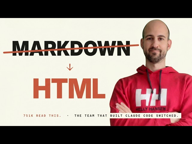 Markdown vs HTML: Why Anthropic's Claude Code Team Chose Wrong First? Or Not?