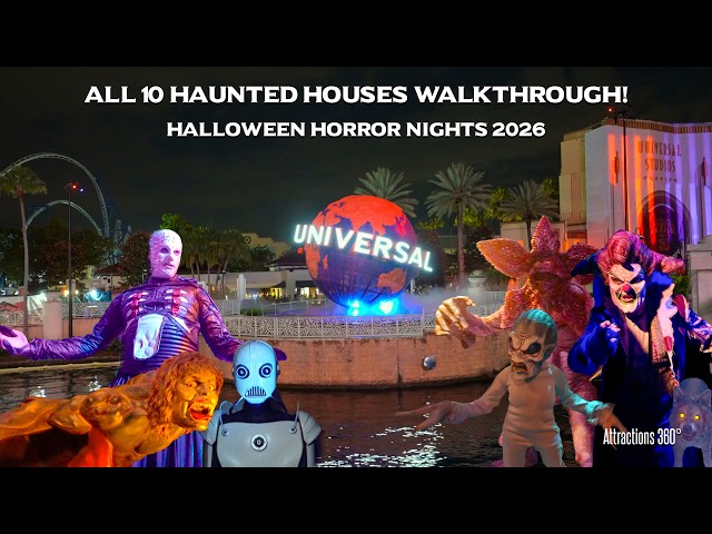 [4K] INSIDE ALL 10 Haunted Houses at Halloween Horror Nights 2026 | Universal Orlando