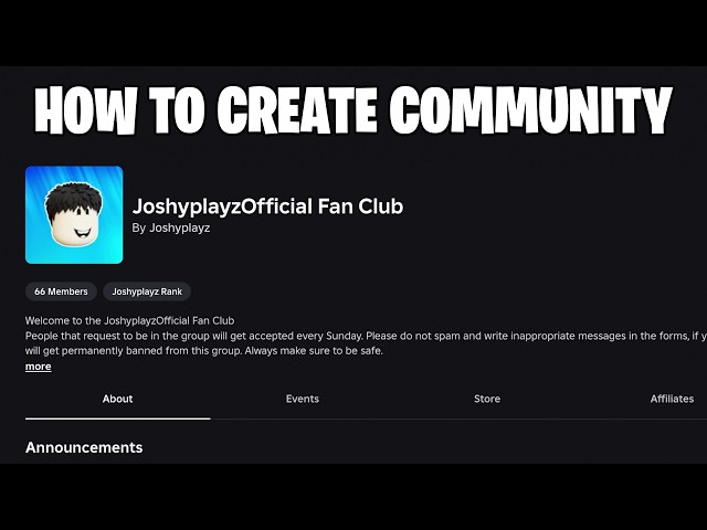 How to Create a Roblox Community (2026)