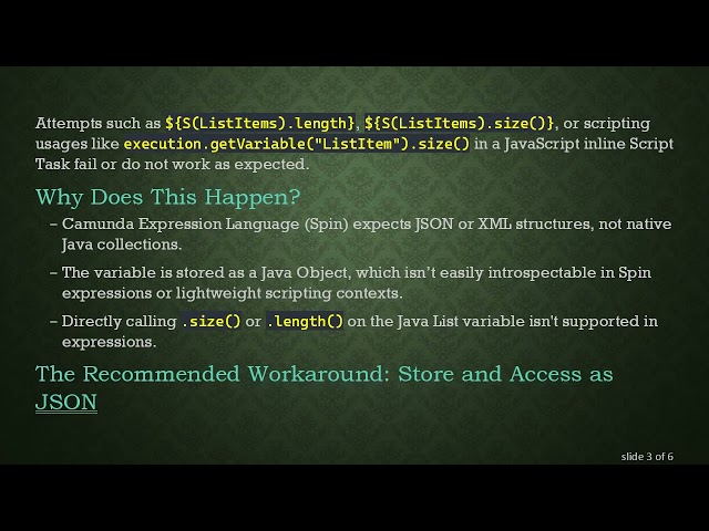 How to Get the Length of a java.util.ArrayList Variable in Camunda