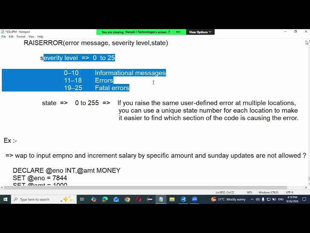 SQL Server --- Procedures Interdiction