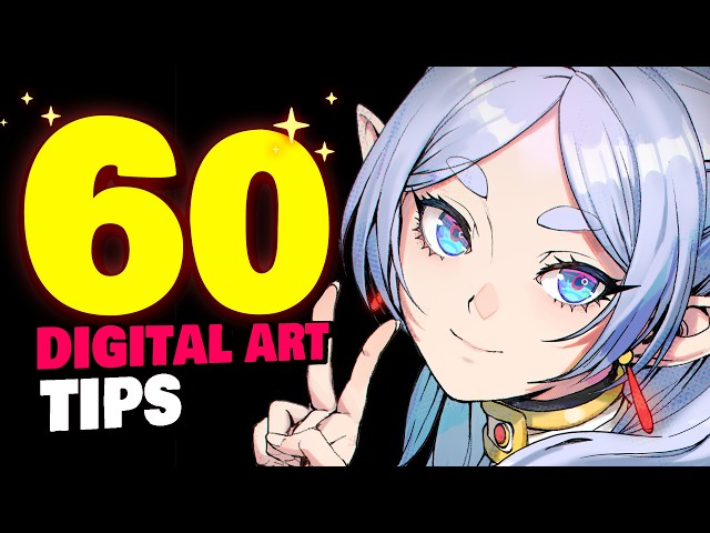 💣 60 DIGITAL ART TIPS in 6 min | Can you handle it?