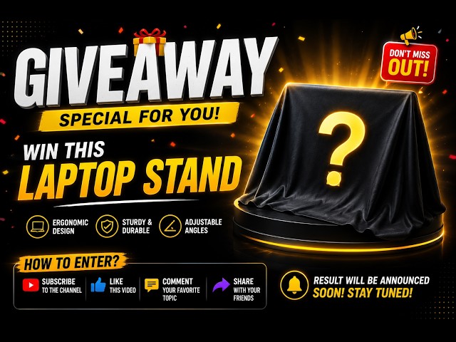 🚀 Win a FREE Laptop Accessory | Giveaway Details Inside!  #laptop #giveaway #accessories #lucky