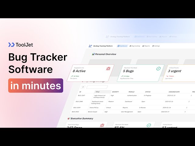 Build a Bug Tracker Software with AI in Minutes | No Code, Full Control