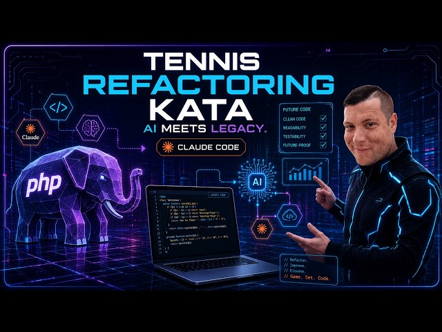 Tennis Refactoring Kata – AI Meets Legacy | Live PHP Refactoring with Claude Code