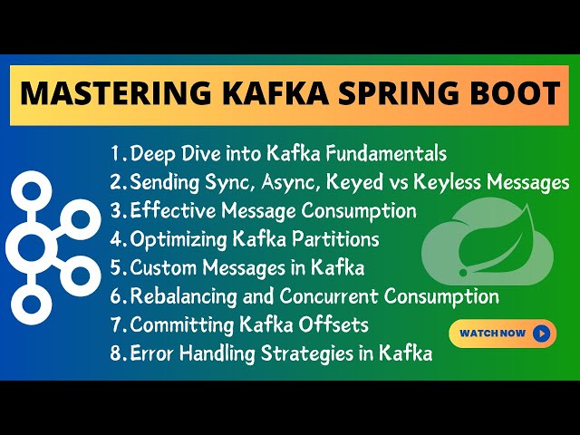 Spring Boot Kafka Tutorial | Mastering Kafka with Spring Boot | Apache Kafka Crash Course
