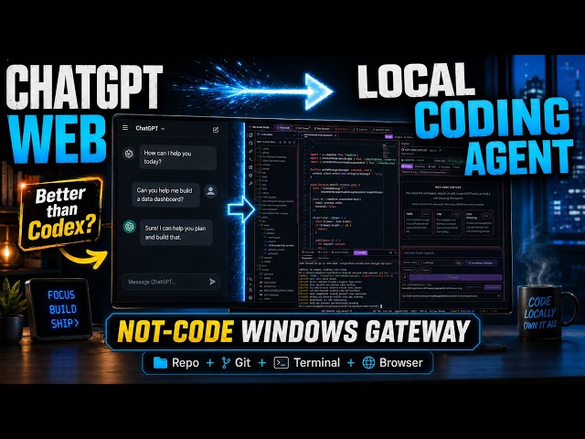 Turn ChatGPT Web Into a Local Coding Agent | Not-Code MCP Gateway