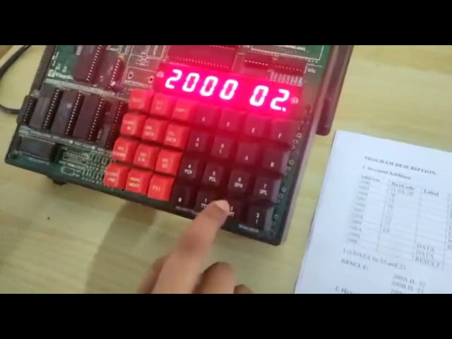 To add two decimal numbers using 8085 microprocessor