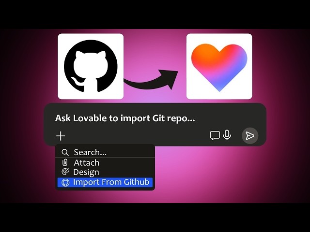 How To Import Github Project To Lovable FREE